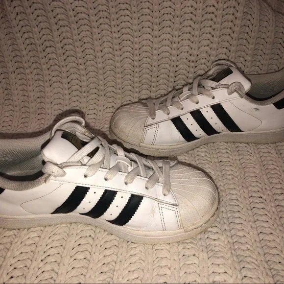 Adidas All Stars White Sneakers W7/M5.5 - Picture 2 of 8